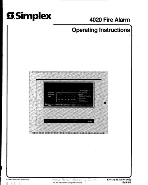 simplex 7100 series pdf manual